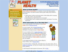 Tablet Screenshot of planet-health.org